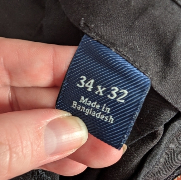 Croft & Barrow Men's Black Chinos Size 34x32 (EUC) - Picture 10 of 11